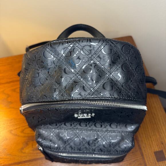 GUESS Black Logo Backpack - Picture 3 of 13